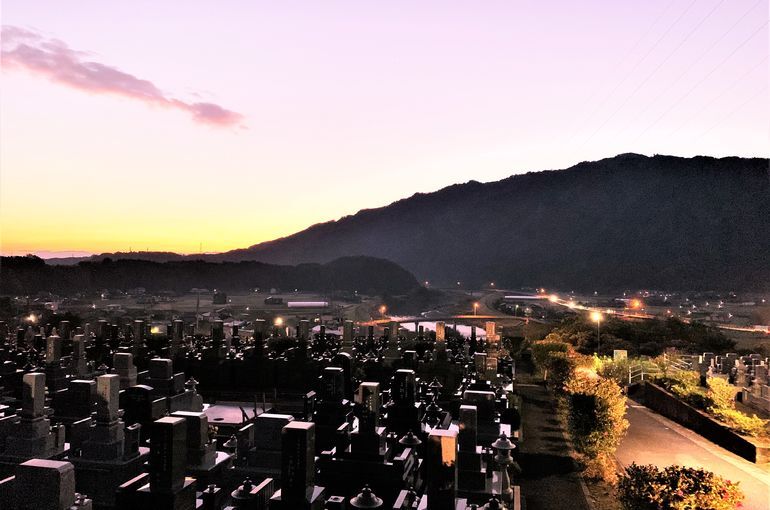 木上墓苑からの景色