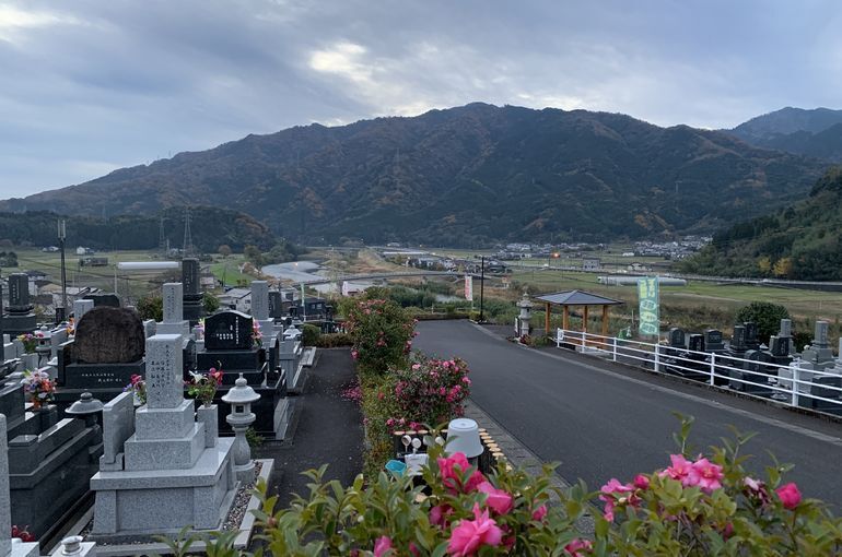 木上墓苑からの景色