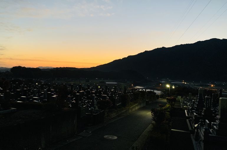 木上墓苑からの景色