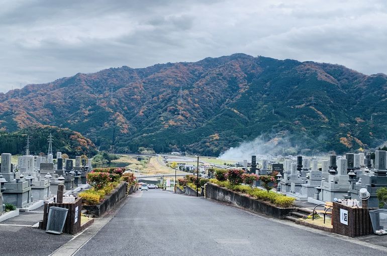 木上墓苑からの景色