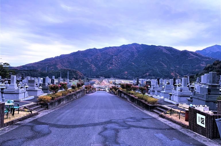 木上墓苑からの景色