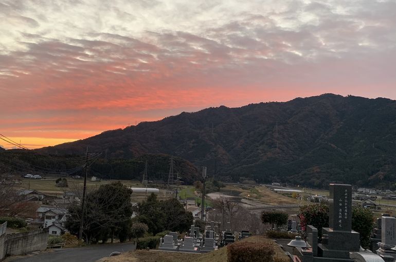 木上墓苑からの景色