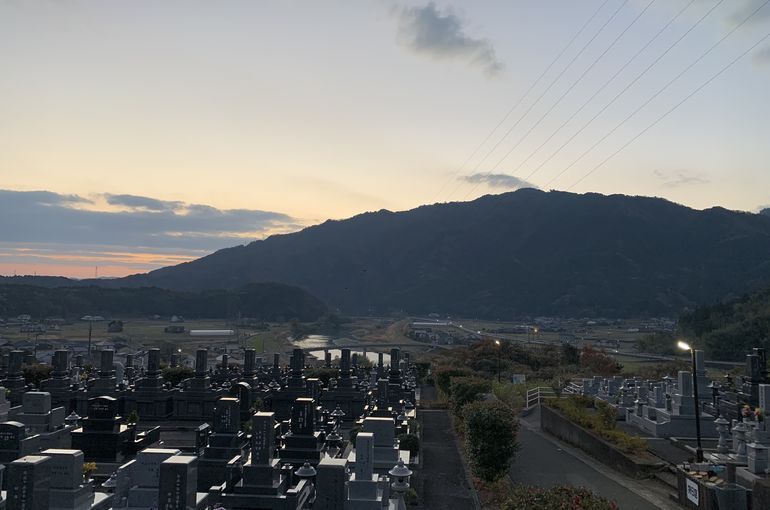 木上墓苑からの景色