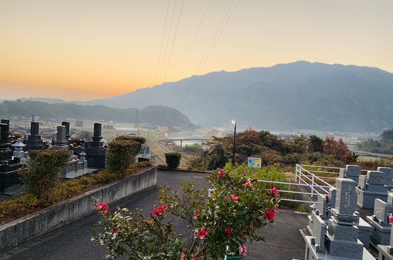 木上墓苑からの景色