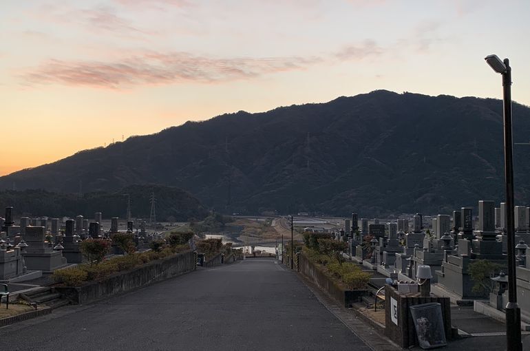 木上墓苑からの景色