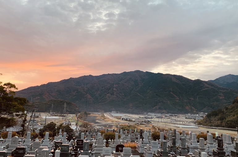 木上墓苑からの景色