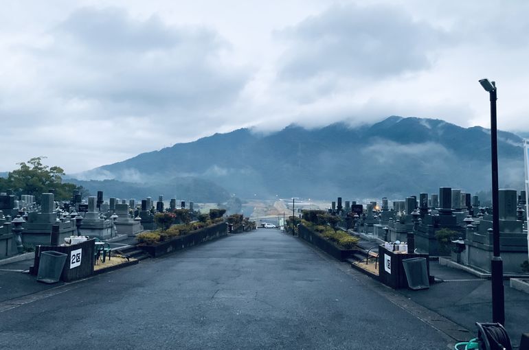 木上墓苑からの景色