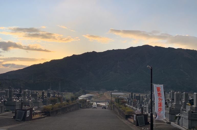 木上墓苑からの景色