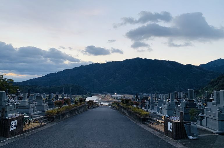 木上墓苑からの景色