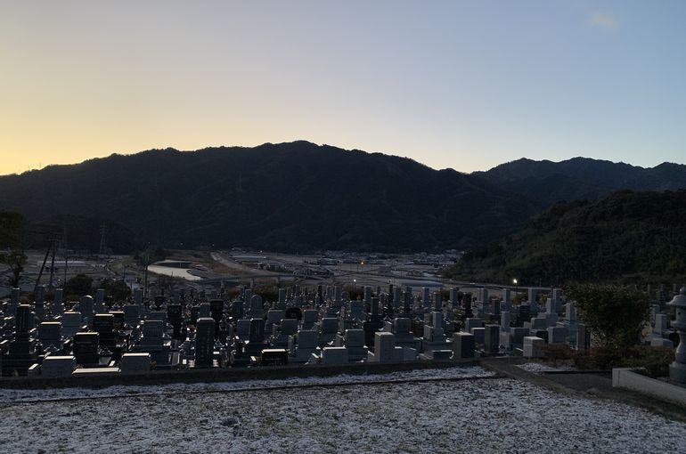 木上墓苑からの景色
