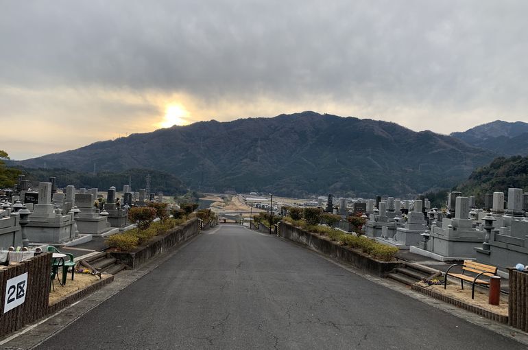 木上墓苑からの景色