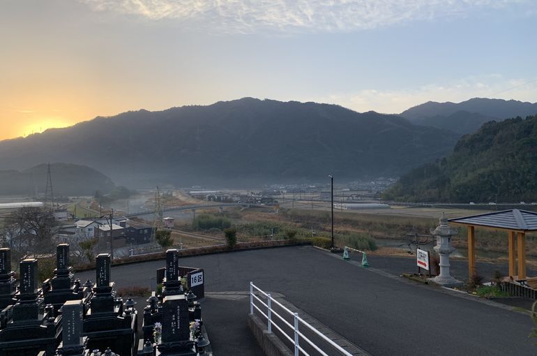 木上墓苑からの景色