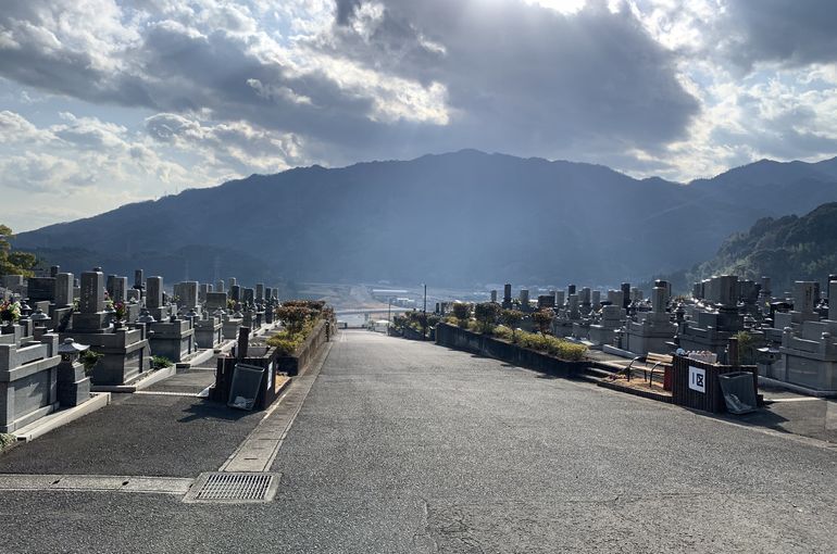 木上墓苑からの景色