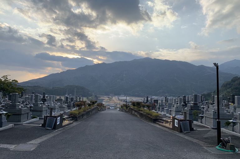 木上墓苑からの景色