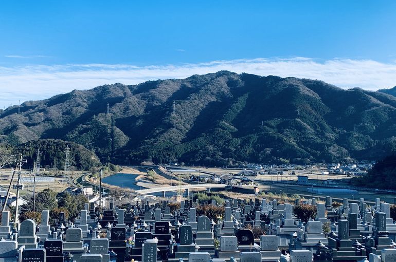 木上墓苑からの景色