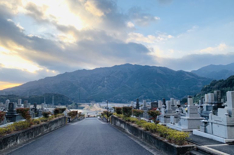 木上墓苑からの景色