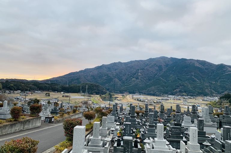 木上墓苑からの景色