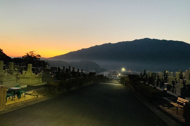 木上墓苑からの景色
