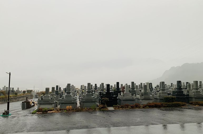 木上墓苑からの景色