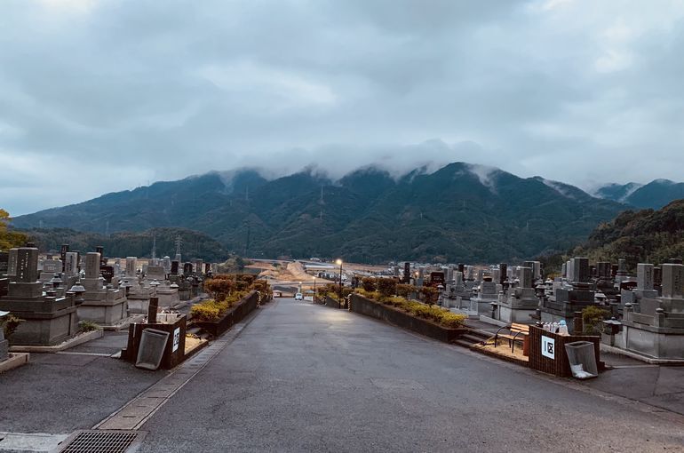 木上墓苑からの景色