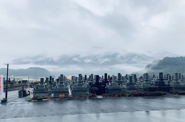 木上墓苑からの景色