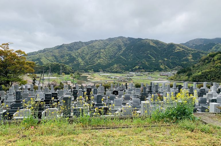 木上墓苑からの景色