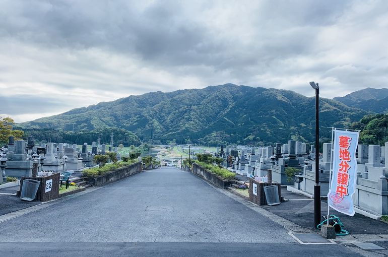 木上墓苑からの景色