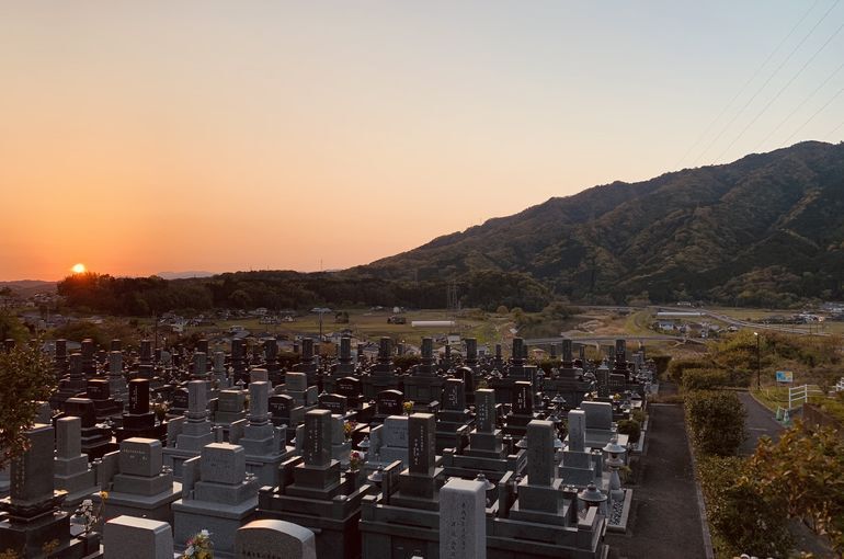 木上墓苑からの景色