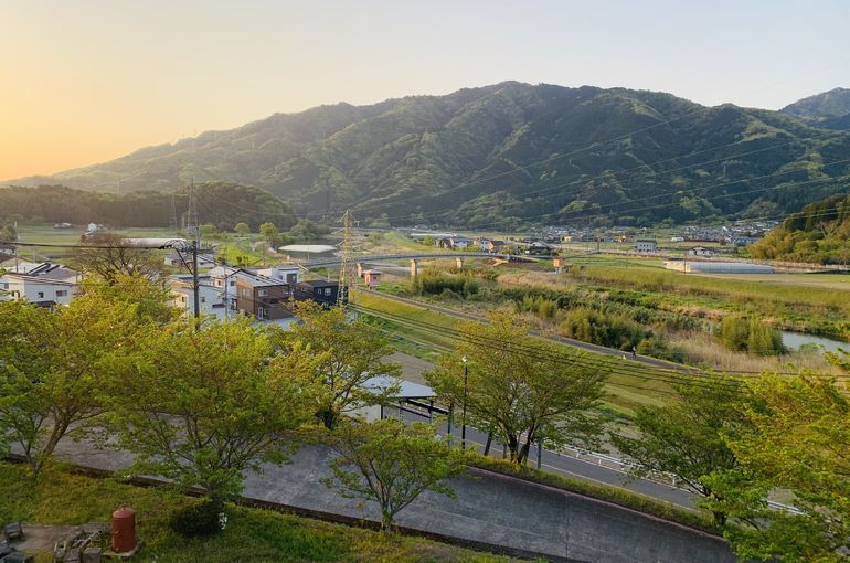 木上墓苑からの景色