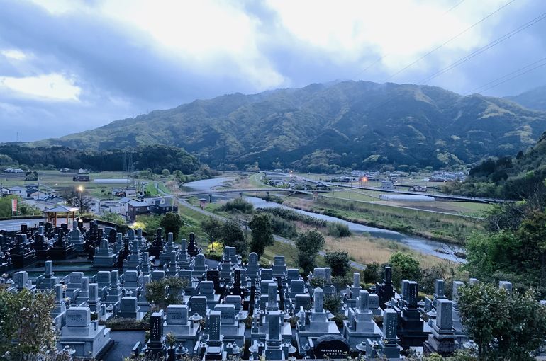 木上墓苑からの景色