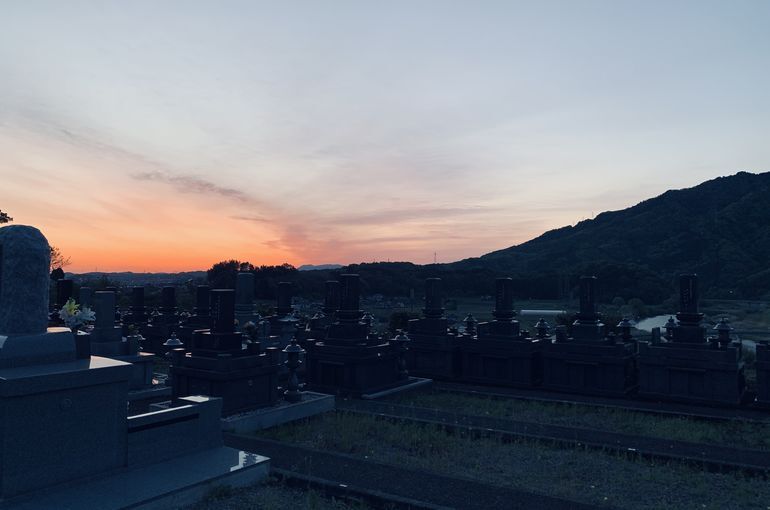 木上墓苑からの景色