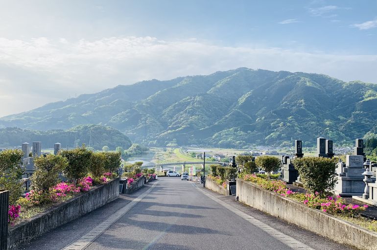 木上墓苑からの景色