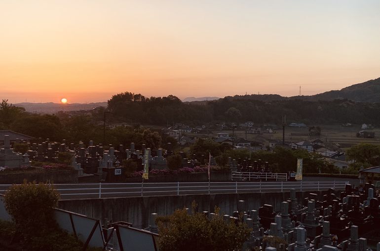 木上墓苑からの景色