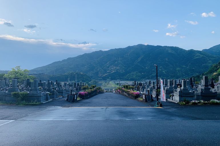 木上墓苑からの景色