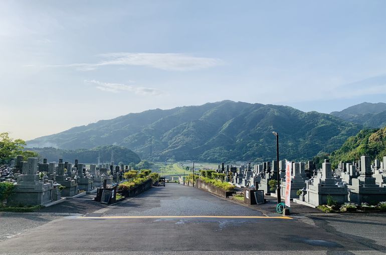木上墓苑からの景色