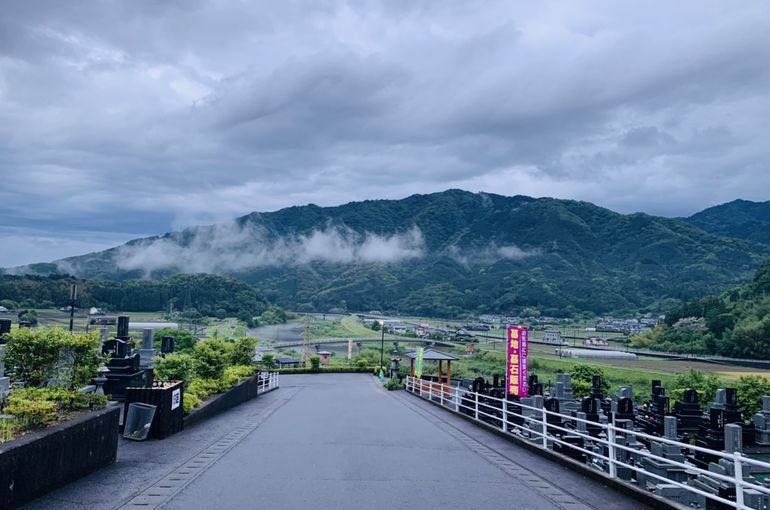 木上墓苑からの景色