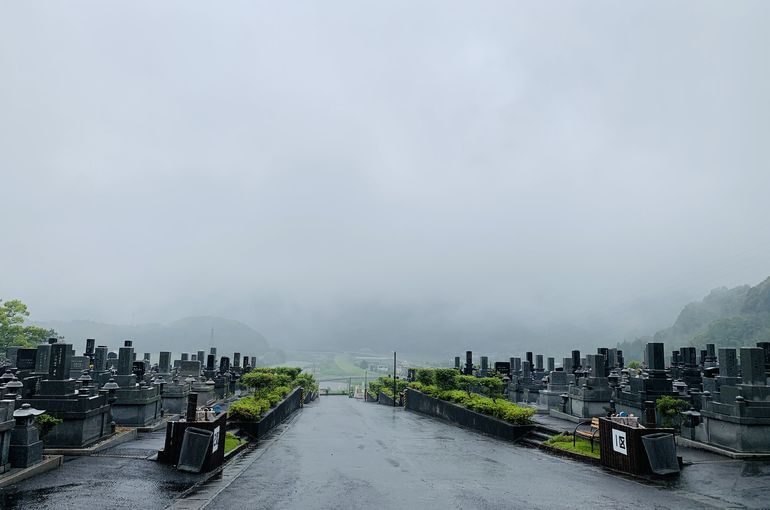 木上墓苑からの景色