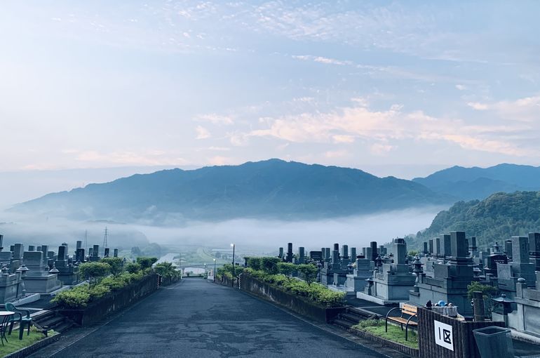 木上墓苑からの景色