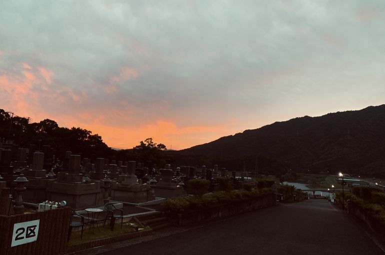 木上墓苑からの景色