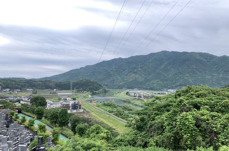 木上墓苑からの景色