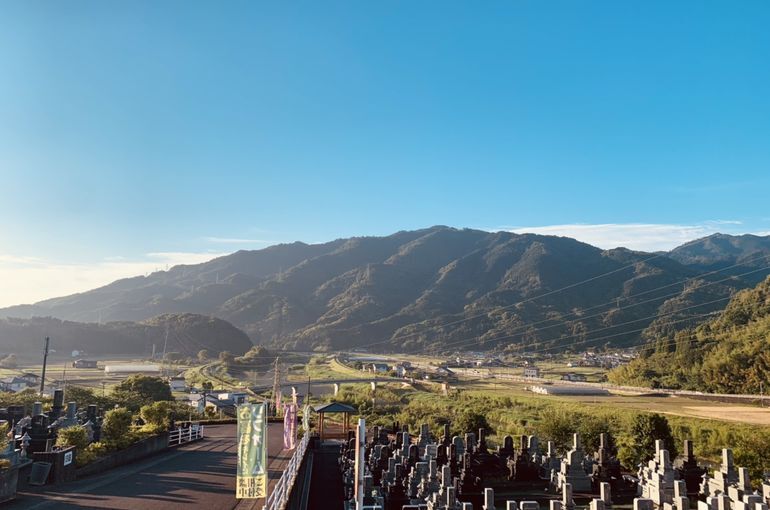 木上墓苑からの景色