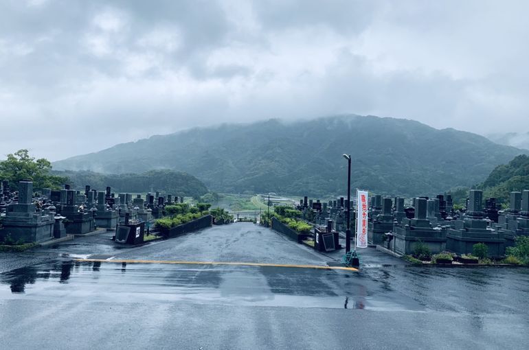 木上墓苑からの景色