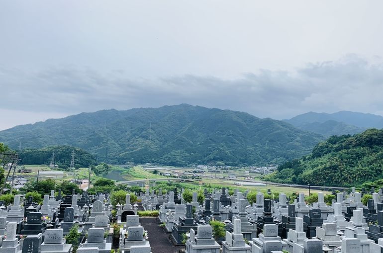 木上墓苑からの景色