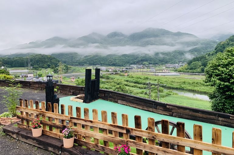 木上墓苑からの景色
