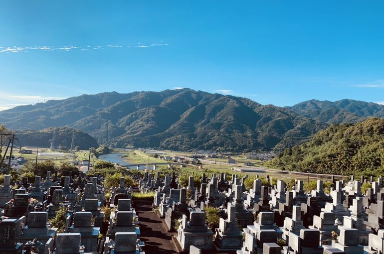 木上墓苑からの景色