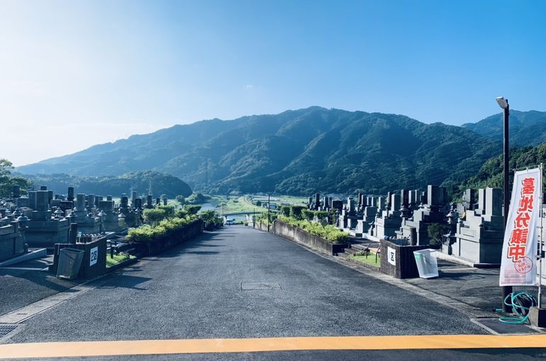 木上墓苑からの景色