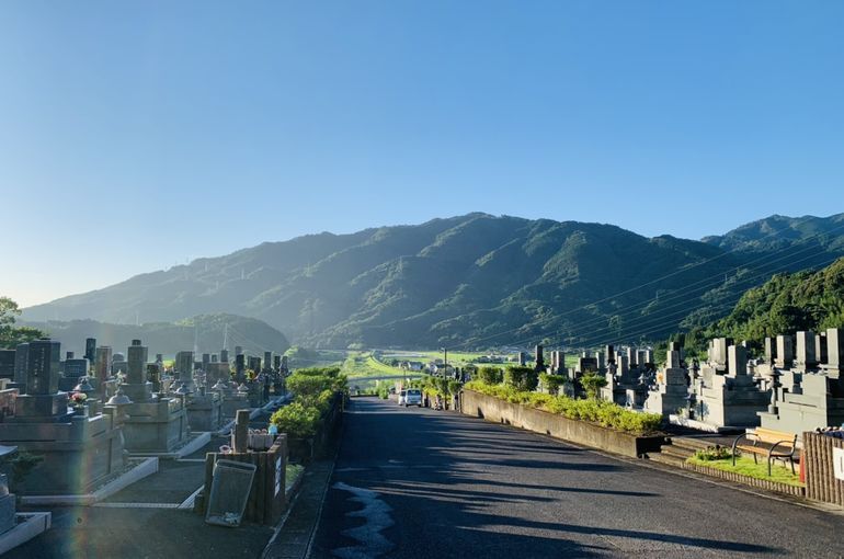 木上墓苑からの景色