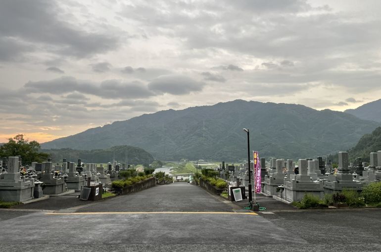 木上墓苑からの景色