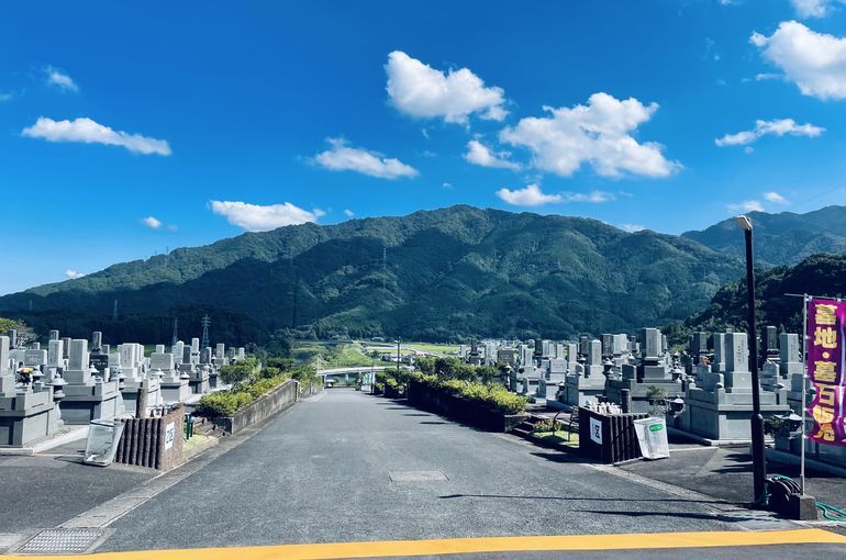 墓苑からの景色