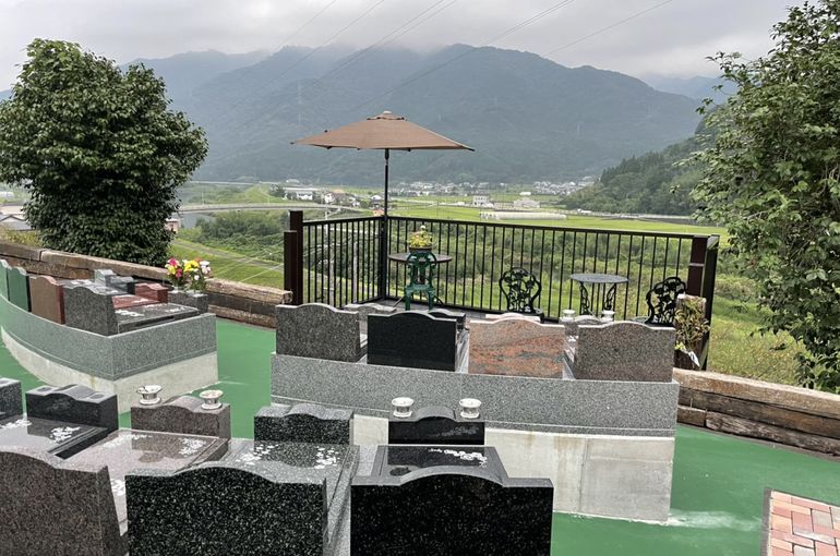 墓苑からの景色